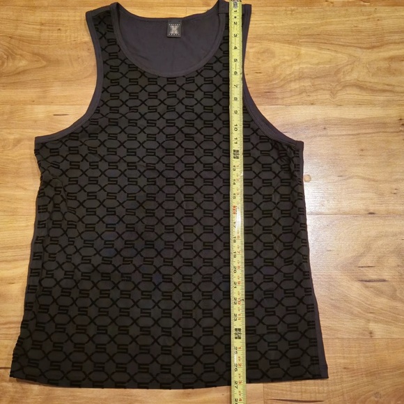 Savage x Fenty Sheer Racerback Black Tank Top Shirt Activewear Women's M - Picture 3 of 5